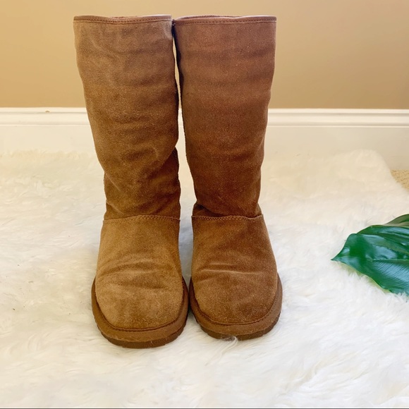 Coach tan suede slip on boots shearling RELISTED - Picture 2 of 10